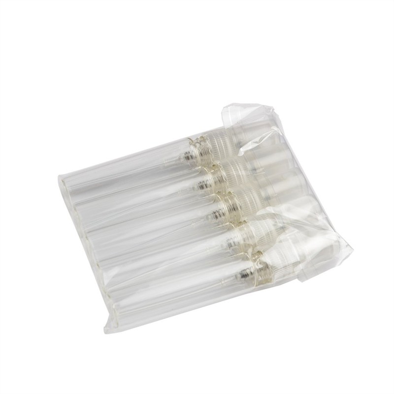 Enslz 20pcs Empty Clear 5ml Glass Spray Bottle Refillable Perfume