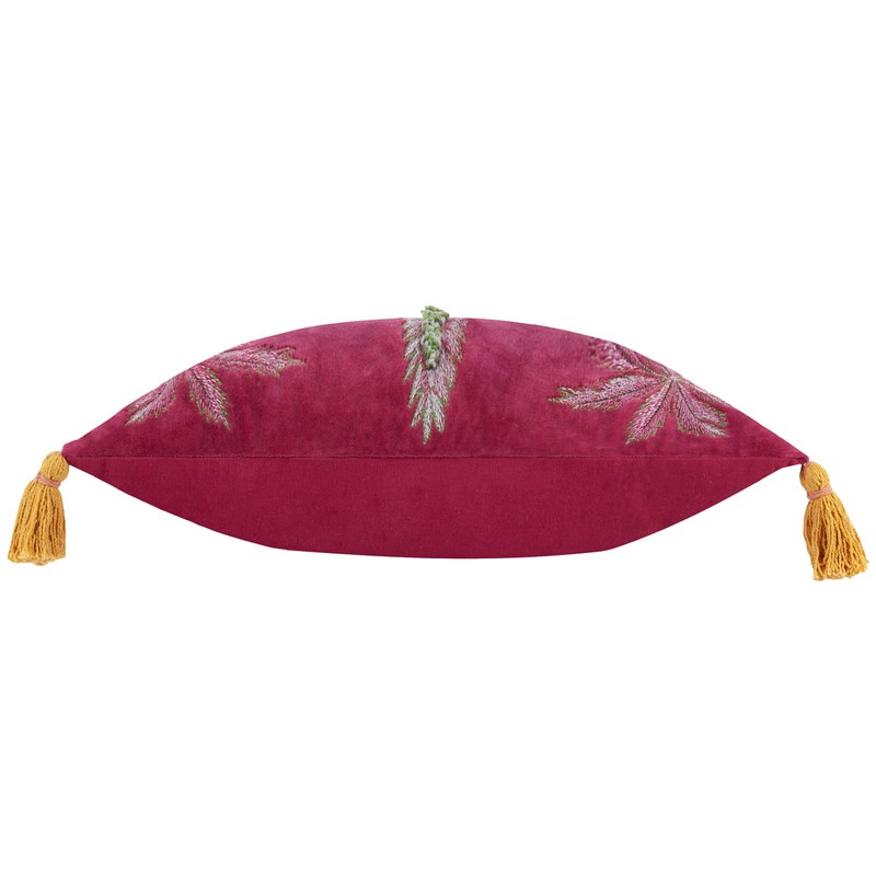 Wylder Tropics Kalahari Embroidered Velvet Cushion Cover - Multicolour -