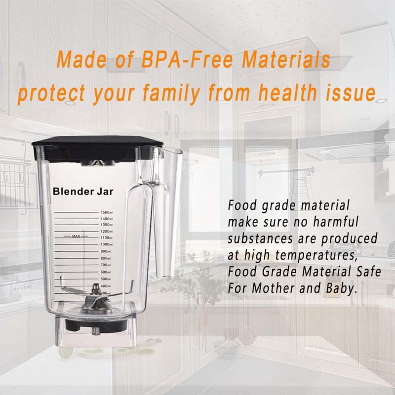 EastFune 90oz WildSide+ Jar for Blendtec, replace 570 575 625