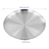 SOUJAP 15 PCS Stainless Steel Plates, 10.2 Inch Lightweight Pizza