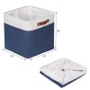 Univivi Fabric Storage Baskets with Hard Bottom 4 Pack 13