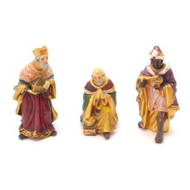 better with friends 3 Kings of Christmas Day 12 cm Nativity Scene Set, Figures .Animals, Birth of Jesus 3 Kings Nativity Trades God, Bronze, M