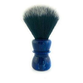 G.B.S Men's Classic Blue Synthetic Shaving Brush Bristles - Super Soft - Compliments and Razor for Ultimate Wet Shaving 21 MM Knot 100 mm|