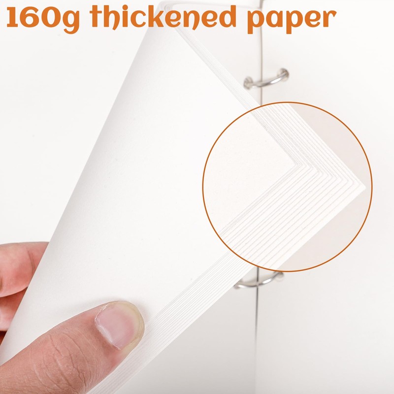 A4 Sketch Books, 75 Sheets 150 Pages Binder Binding Sketchbook