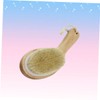 FRCOLOR Wooden Shower Brush Body Exfoliating Back Scrubber Dry Brush