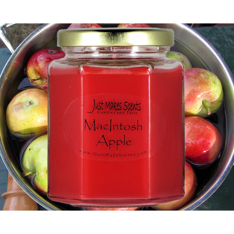 Macintosh Apple Scented Blended Soy Candle by Just Makes Scents