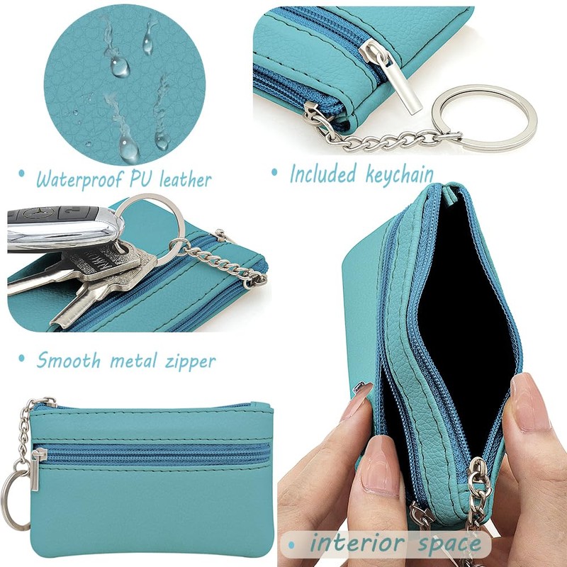 Small Coin Purse, Small Wallet for Woman, Change Wallet, Zipper