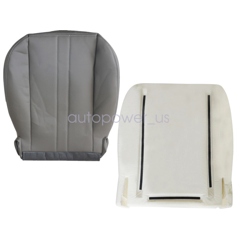 Chevy, GMC Driver Bottom Seat Cover Gray + Foam Cushion
