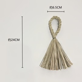 ILLIDAN New Year Ornament, Shimenawa Ornament, Length 9.4 inches (24 cm), 11.8 inches (30 cm), 12.6 inches (32 cm), Stylish, Entrance Wreath, Door Decoration, Shinto Nawa, Torii Gate, Handmade by Rope