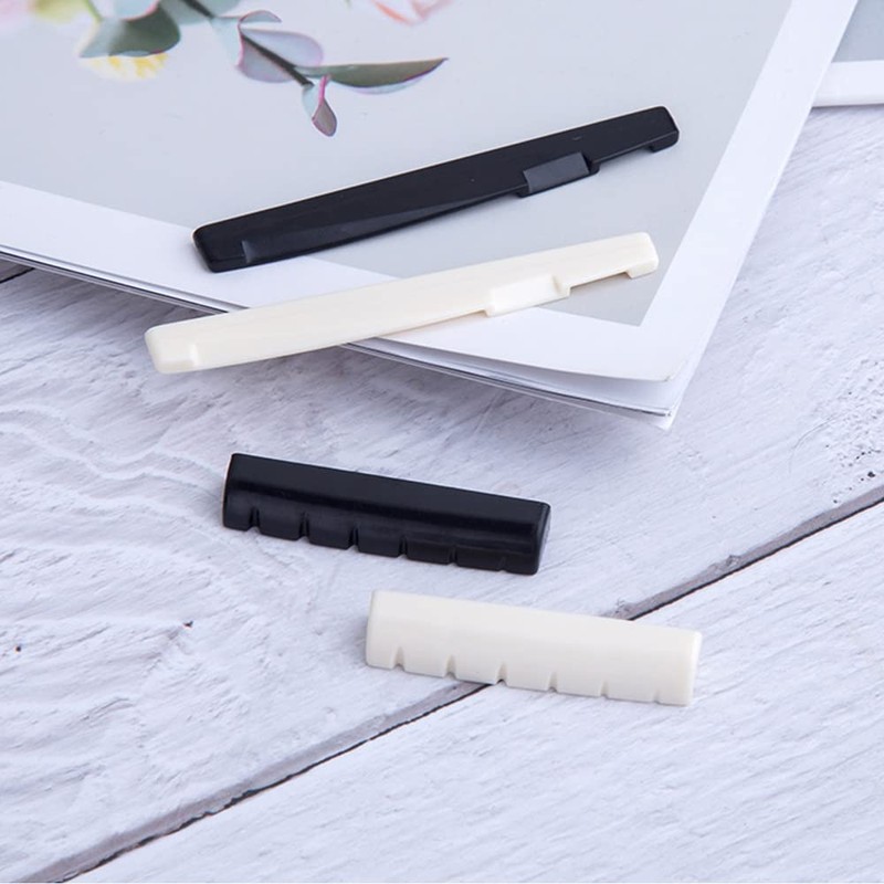 Reccisokz 4 Piece Guitar Bridge Saddle Set Guitar Nut Guitar