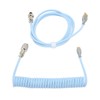 Mechanical Keyboard Cable Double Sleeve Custom Coiled with Detachable Metal