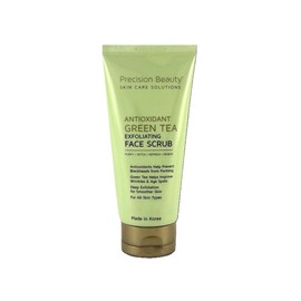 Precision Beauty Exfoliante facial exfoliante de té verde, fórmula antioxidante, sin parabenos, 8 onzas líquidas