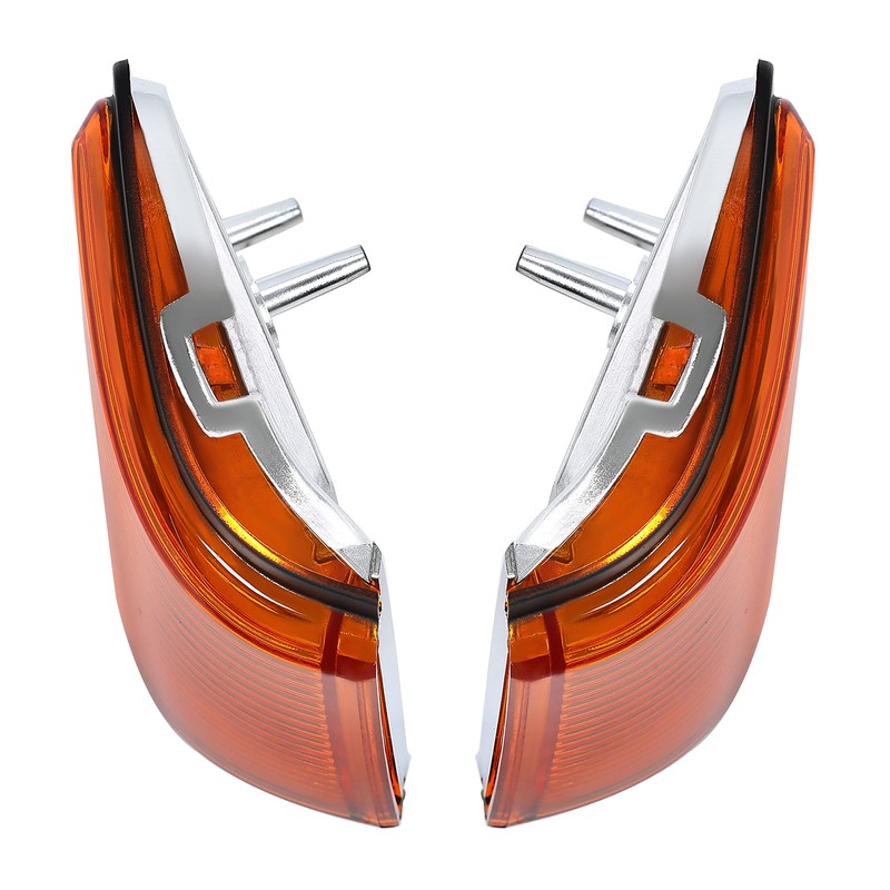 HECASA Amber Marker Lights Lens Compatible with 1987-1988 Oldsmobile Cutlass
