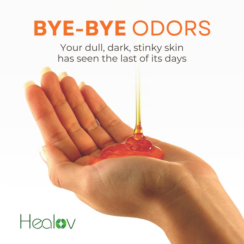 Healov Persimmon Body Wash for Body Odor Control – Purifying