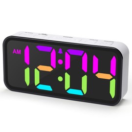 Alarm Clocks for Bedrooms Heavy Sleepers - Snooze for Deep Sleepers Adults Home Office, Digital Alarm Clock with Type-C Charging Port, Large Bold Number Display, Adjustable Alarm Volume and Dimmer