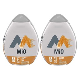 MiO Liquid Water Enhancer - makes 24 servings + Vitamins, 1.62 oz each, (Sweet Tea, Pack of 2)