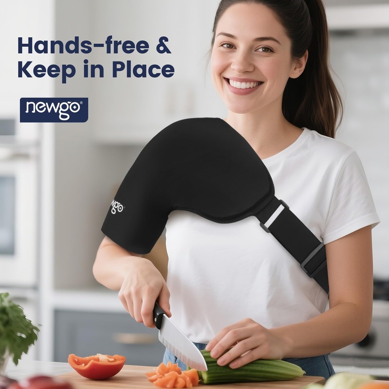 NEWGO Shoulder Ice Pack Wrap for Rotator Cuff and Arm,