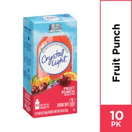 Crystal Light Fruit Punch Drink Mix (40 On The Go Packets, 4 Boxes of 10)