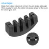 MECCANIXITY 4 Pack Violin Mute, Rubber 3/4 4/4 Practice Violin