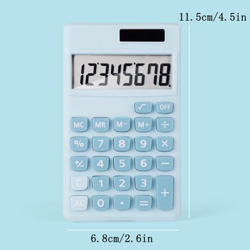 Basic Standard Calculators Small Digital Desktop Calculator with 8-Digit LCD