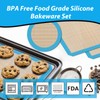 UBeesize 3 Pack Silicone Baking Mats, Non-Stick Oven Liners, Reusable