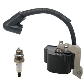Ignition Coil with Spark Plug for Sthil BG45 BG46 BG55 BG65 BG85 BR45 SH55 SH85 BG45-C BG46DZ BG46Z BG55C BG55-Z BG65DZ BG85C BG85-DZ BG85-Z BR45C 075 Leaf Blower Part 4229 400 1300