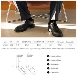 BONANGEL Merino Wool Socks for Men,Mens Thin Wool Socks,Winter Therminal Wool Dress Socks,Black Crew Socks