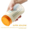 Narrow Milk Bottle Caps, 10Pcs Orange Travel Bottle Lids, Leak