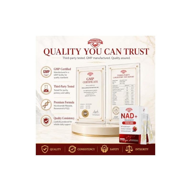 Suplemento de Nad 1000 Mg L?quido: Nicotinamida Rib?sido