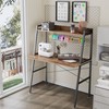 DESIGNA Small Computer Ladder Desk with Storage Shelves, 43 Inch