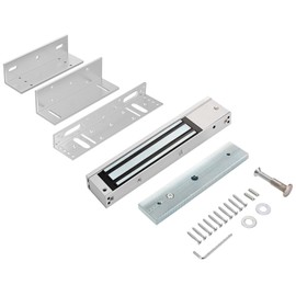 Outdoor/Indoor Waterproof Electromagnetic Lock | 600LBS Holding Force | 12V Fail Safe | Compatible with Access Control Systems Using Z and L Brackets (FS-600LBS Lock + ZL Bracket)