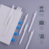 ParKoo Retractable Gel Pens 0.7mm Quick Dry Black Ink, 12-Pack