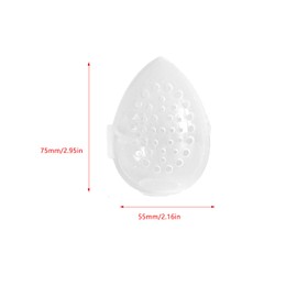 UtySty 6 Pack Makeup Sponge Holder Carring Case Storage Box Clear Hard Container Protector for Cosmetic Make Up Blending Sponges Powder Puff Beauty Egg Blenders Travel Outdoor