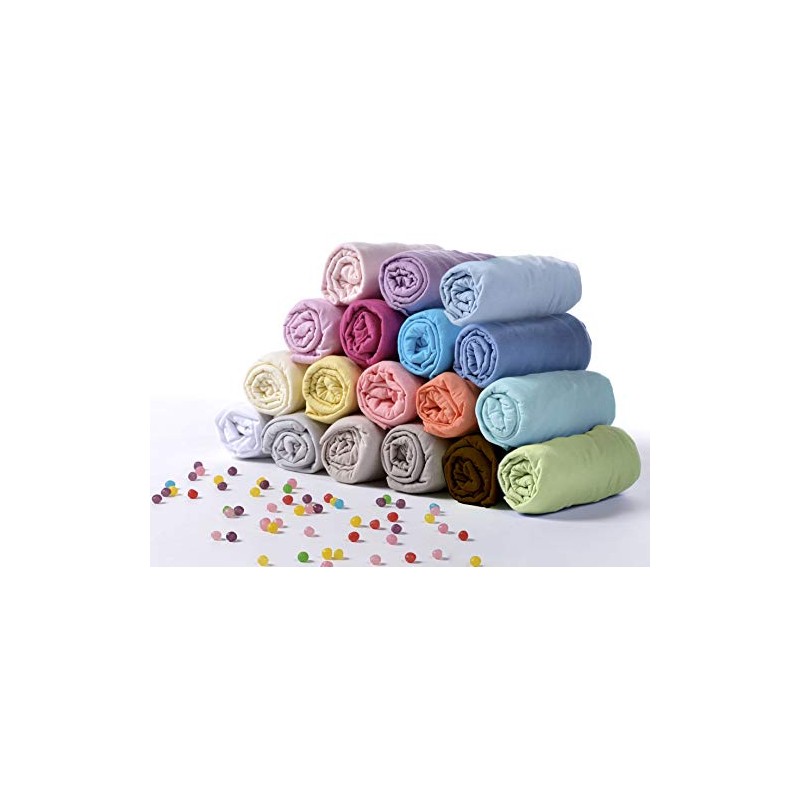 Poyetmotte Waterproof Fitted Sheet, 70 x 140 cm, Pearl, One