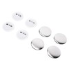 100Pcs Badge Back Cover Tinplate Plastic Base Avoid Rust Firm
