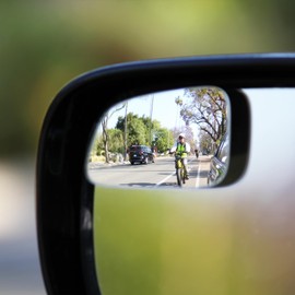 Blind Spot Mirrors for Cars - by Safe View Company - Change Lanes Confidently - Made from Real Convex Glass - Long Lasting - Easy Peel & Stick (Falcon), SVCBAME23