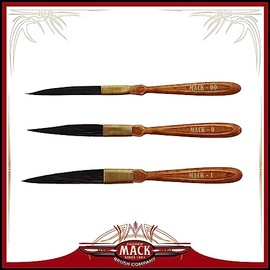 Andrew Mack STR8LINES Synthetic Squirrel Pinstriping Set (3) Sizes 00, 0, 1