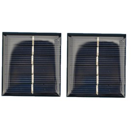 AMX3d 2X 2.0V 130mA 54x54mm Micro Mini Power Solar Cells for Solar Panels - DIY Projects - Toys (2 pcs)