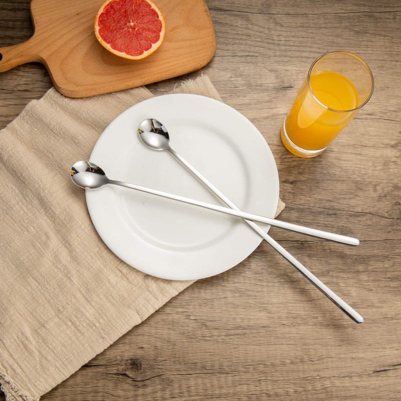 IMEEA Yogurt Spoon, Long Spoon, Bar Spoon, Parfait Spoon, 12.2