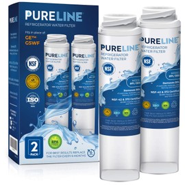 PURELINE GSWF Water Filter Replacement with Advanced Filtration for GE GSWF. (2 Pack)