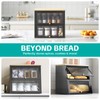 Urackify Bread Box for Kitchen Countertop – 2-Tier Bread Storage