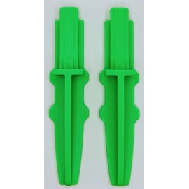 Fitter Critter Replacement for Lasko Box Fan Feet, 2 Pack, Stronger Than Original, Excellent Fit, 1 Set of 2 FEET, 2 FEET Total (NEON Green)