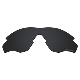 Alphax Stealth Black Optimized Polarized Engraved Replacement Lenses for Oakley M2 Frame OO9212
