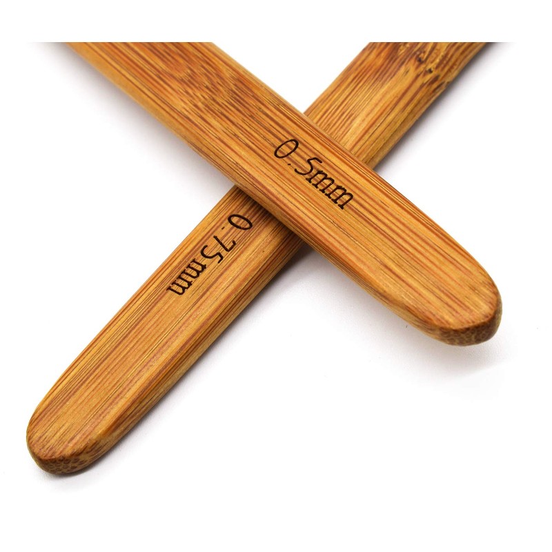 AUEAR, 2 Pack Dreadlock Crochet Hook Needle Tool with Bamboo