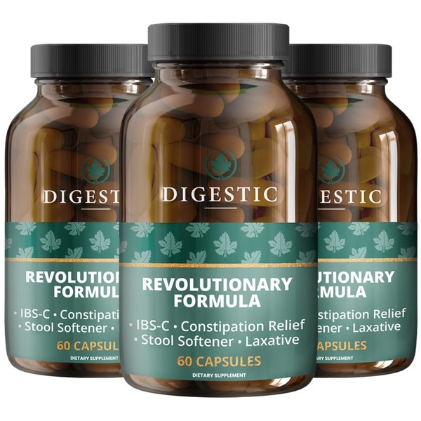 Digestic - Laxative for Constipation Relief, Stool Softener for IBS
