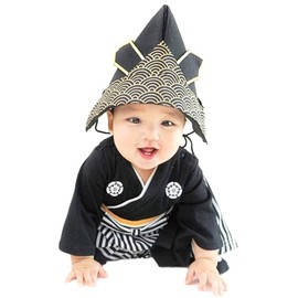 Helmet, Hat, Cap, Hakama, Romper, Festival, First Festival, Tango no Sekku, Shichi-Go-San Photography, Costume, Children's Day, Boys, Baby
