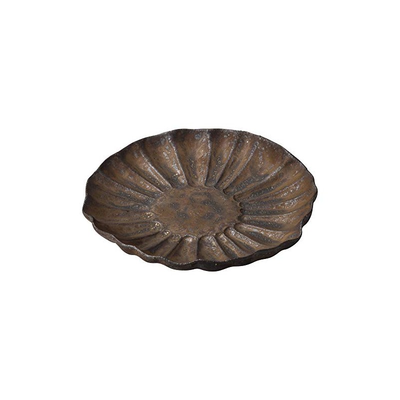 Shigaraki Ware MR-3-3029 Loofah Chrysanthemum Plate, 7.1 inches (18 cm),
