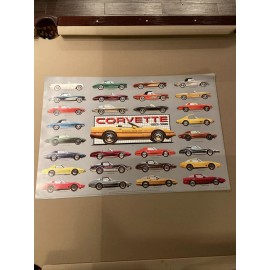 Corvette History 1953-1986 Winter SPECIAL!! Limited Time Offer!! Car Poster!
