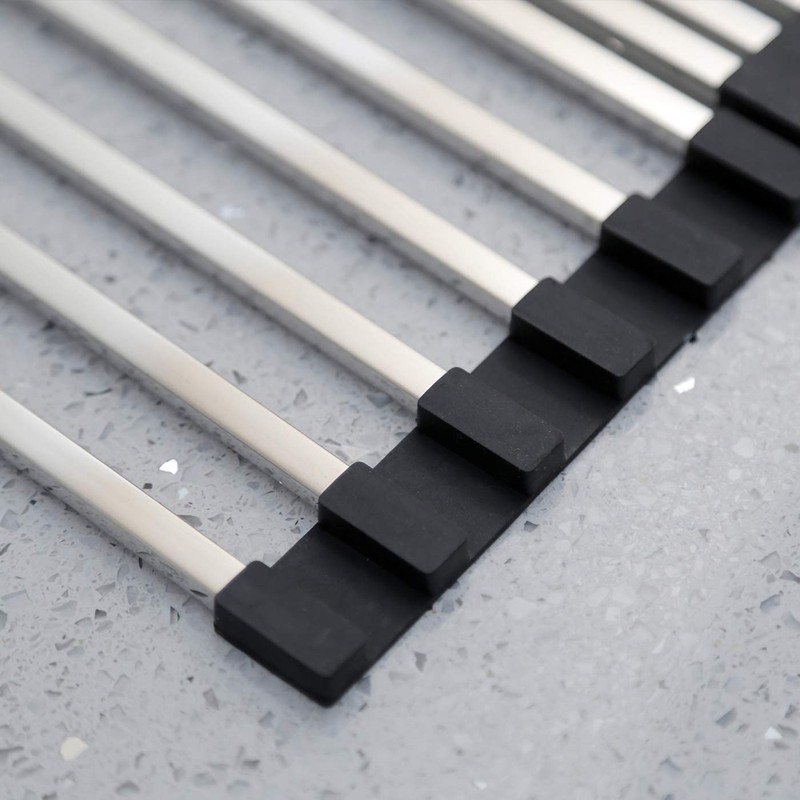 Ahyuan Roll up Dish Drying Rack Square Tubes Stainless Still