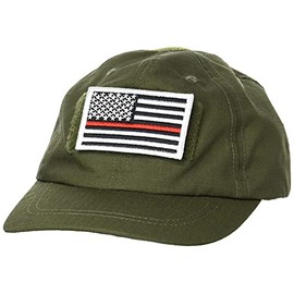 F Style Cap with Stars and Stripes & Livestock Light, Reflective, Medic Patch Included, Sweat Absorbent, Quick Drying, Ripstop, Green, Free Size, green